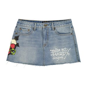 Sacred Heart Denim Skirt